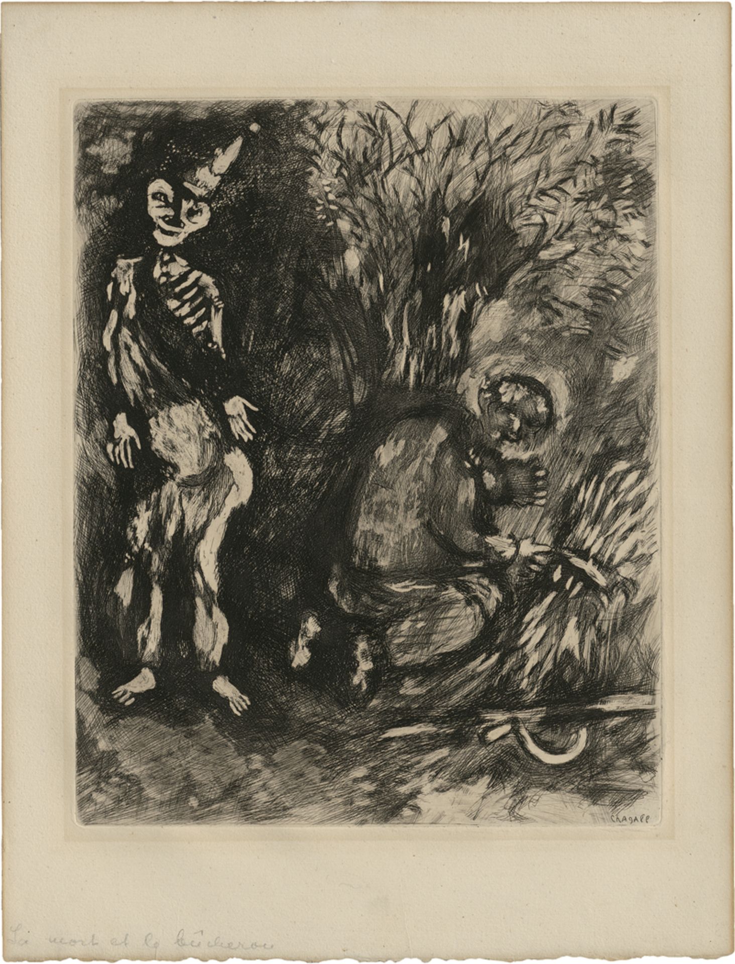 Chagall, Marc: Les Fables de la Fontaine: "La mort et le Bûcheron"; "Le...