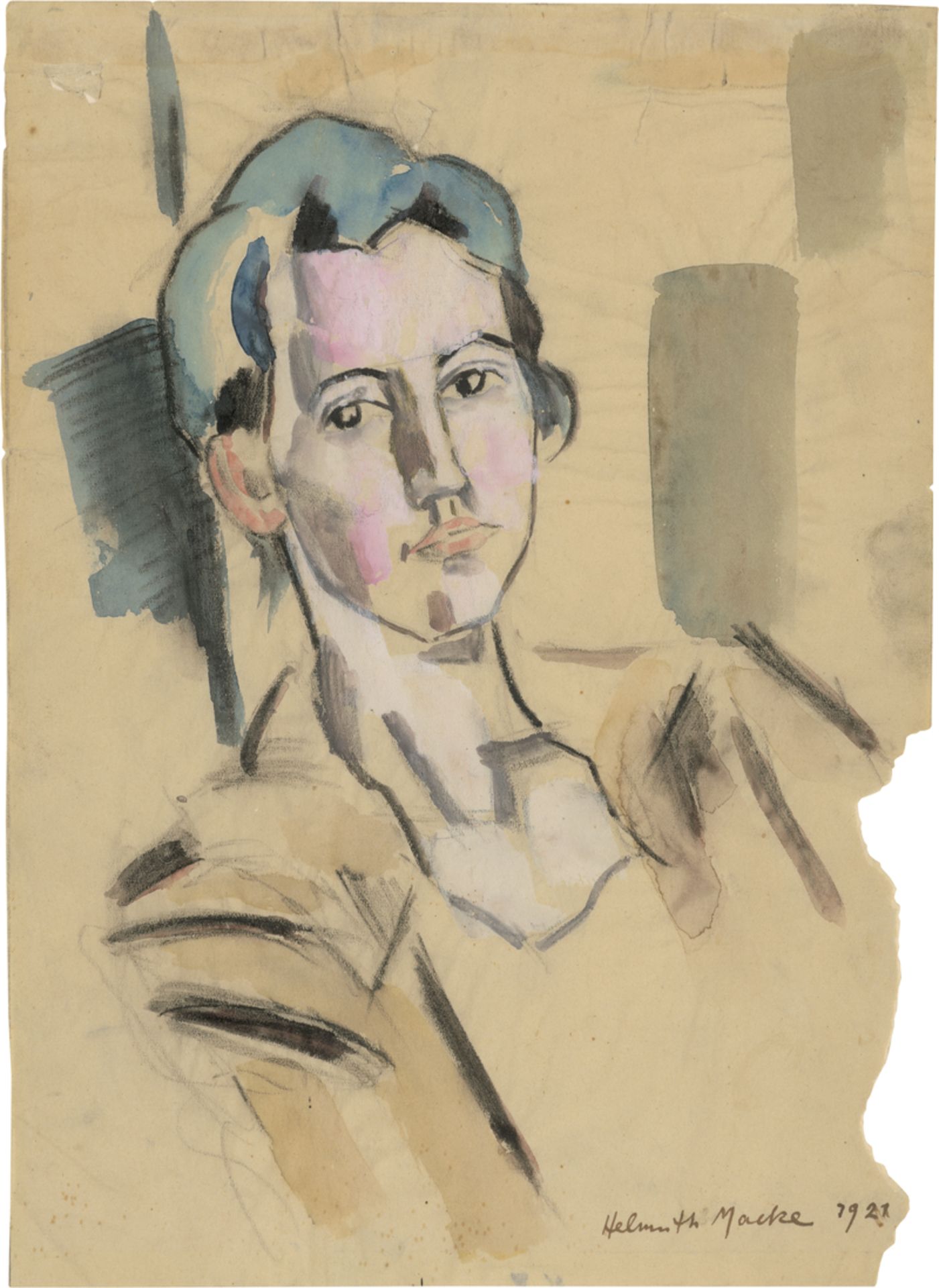 Macke, Helmuth: Frauenportrait