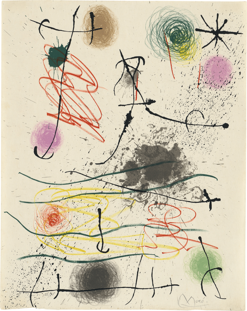 Miró, Joan:  Quelques fleurs pour les amis