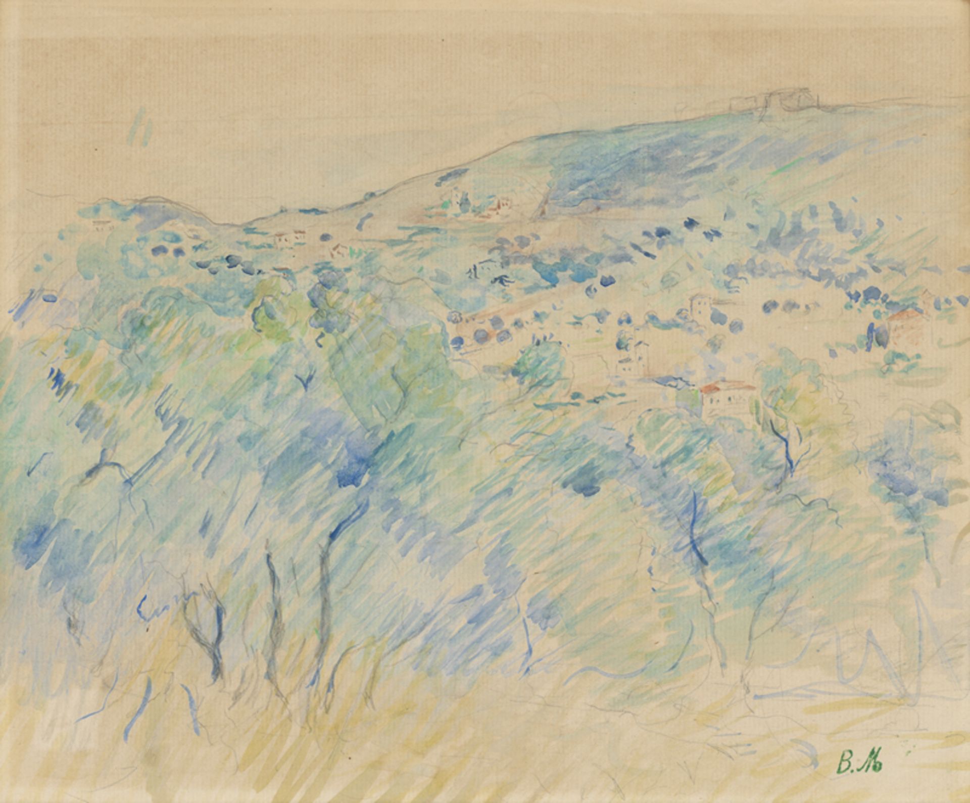 Morisot, Berthe: La Montagne de l'observatoire aux environs de Nice