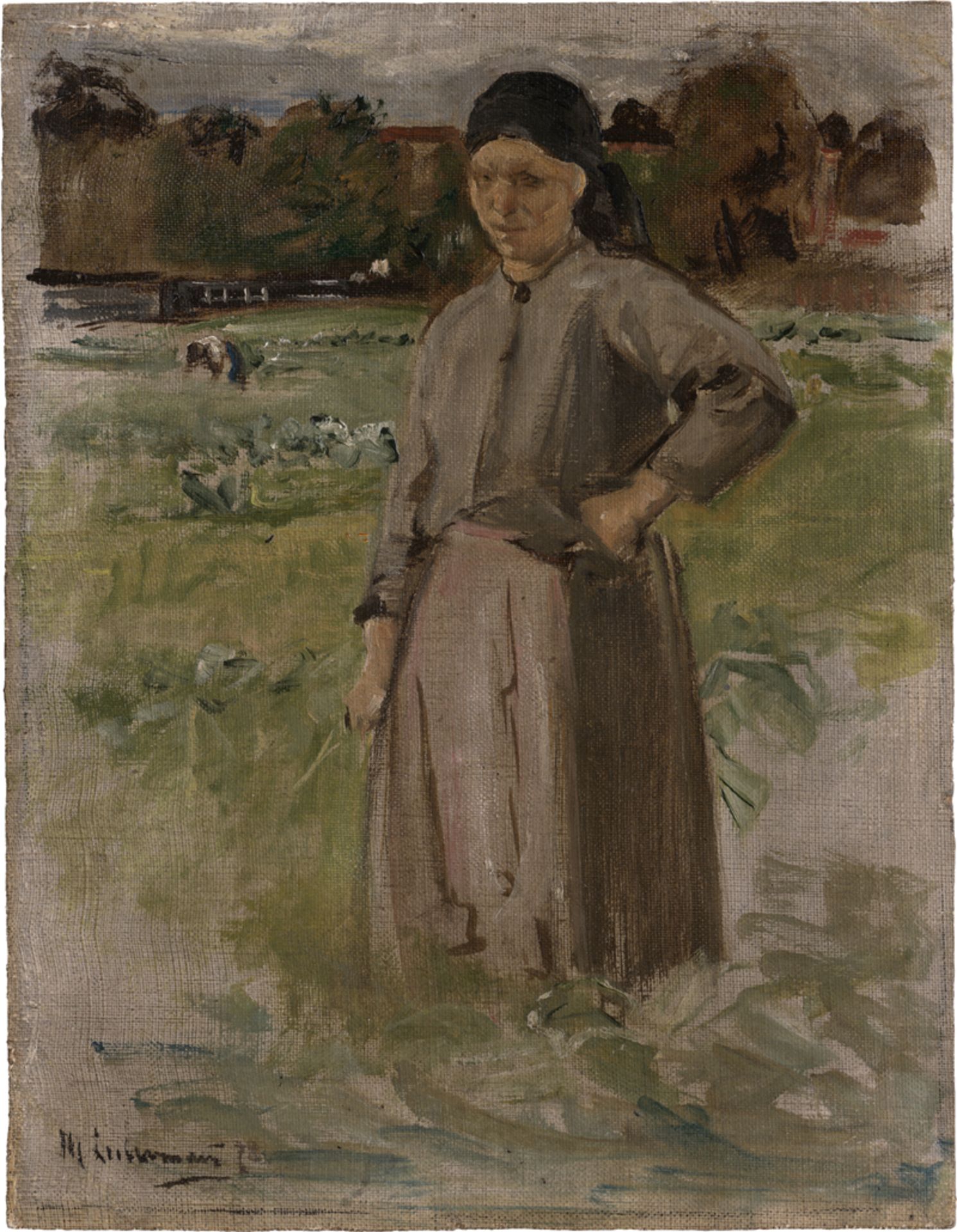 Liebermann, Max: Bäuerin auf dem Feld