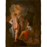 Flämisch: um 1600. Venus mit spiegelhaltender Gefährtin, Bacchus, ...