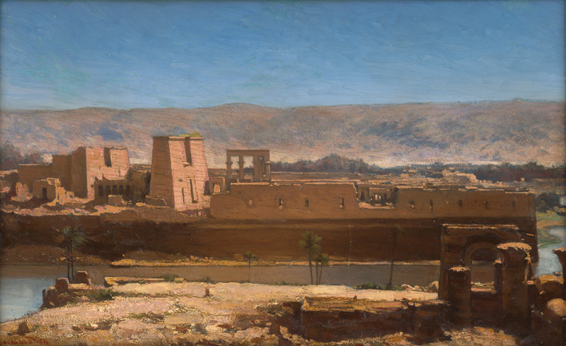 Dien, Louis Félix Achille: Der Tempel von Philae in Assuan, Ägypten