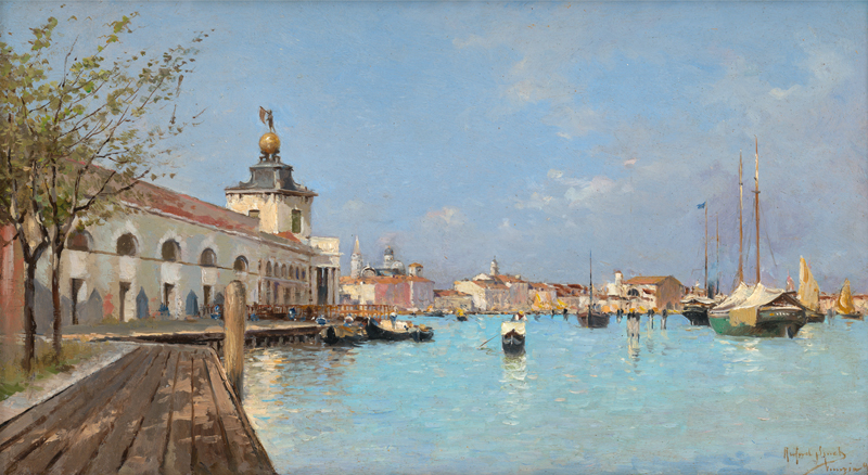 Senet y Pérez, Rafael: Blick über den Canale della Giudecca auf die Punta del D...