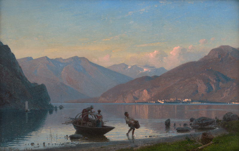 Rohde, Frederik Nils: Abendstimmung am Lago di Garda