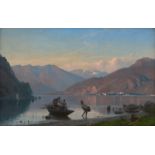 Rohde, Frederik Nils: Abendstimmung am Lago di Garda