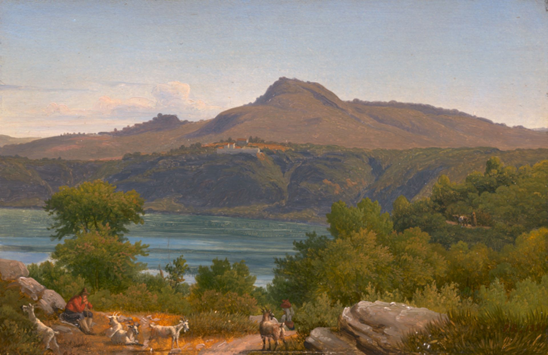 Raadsig, Johan Peter: Ansicht des Monte Cavo mit dem Kloster Santa Maria di Pa...