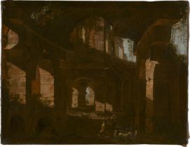 Codazzi, Viviano - zugeschrieben: Innenansicht der Ruinen des Kolosseums