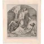 Grimm, Ludwig Emil: Der tote Jesus in der Grabeshöhle und die drei Marien