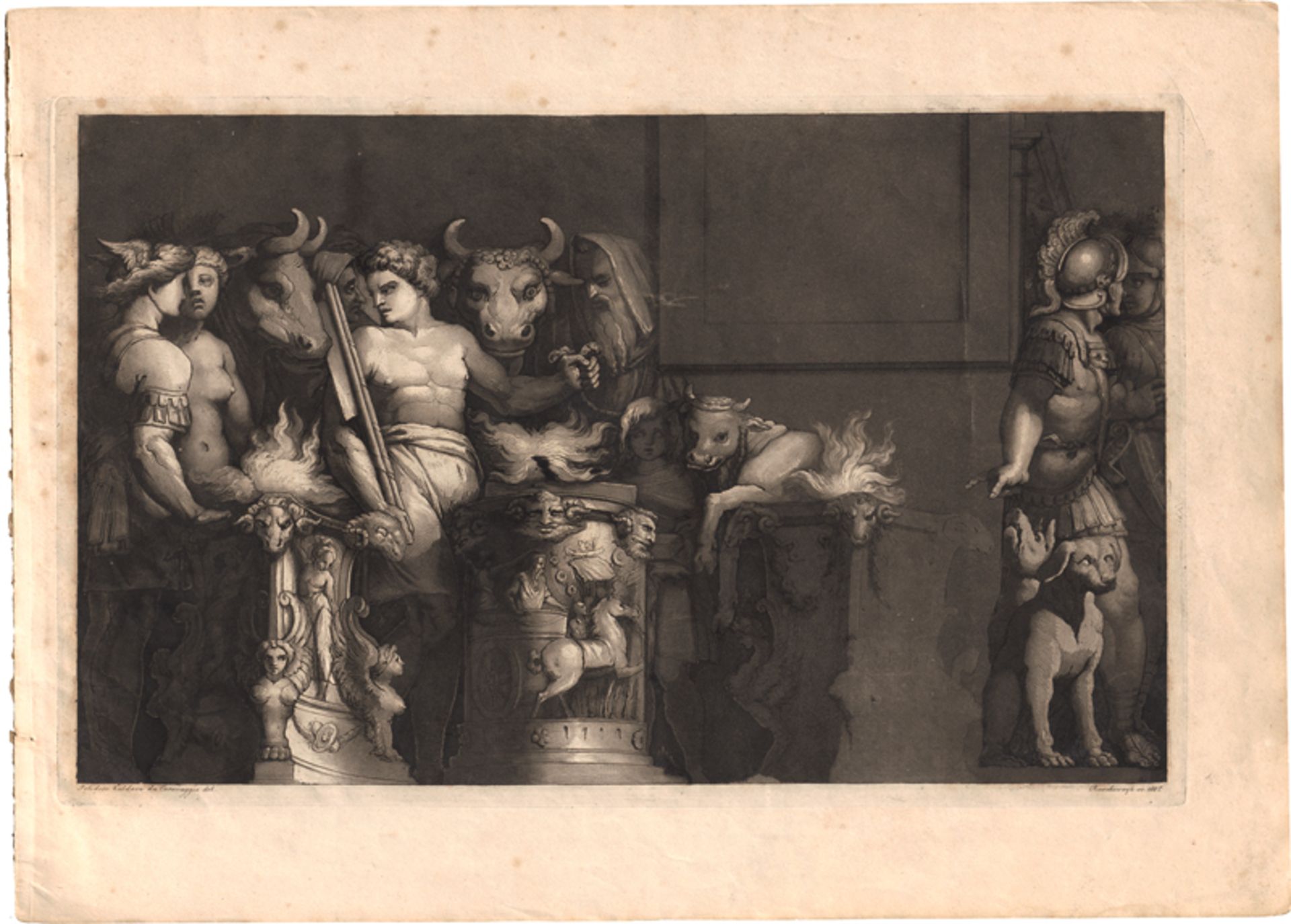 Ruscheweyh, Ferdinand: Vorlegeblätter von Handzeichnungen des Raphael, Giulio R...