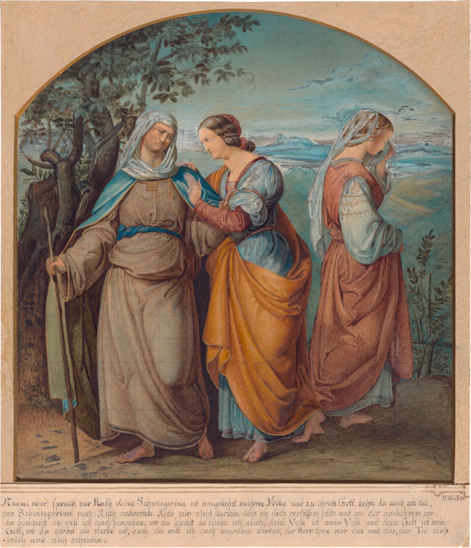 Willers, Heinrich: Ruth und Naemi in der Wüste