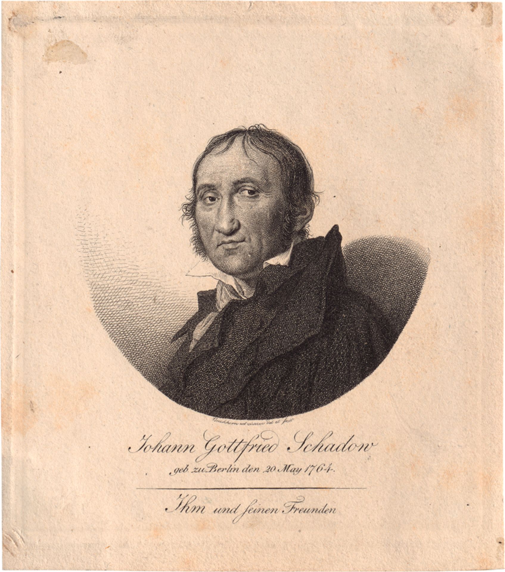 Buchhorn, Ludwig: Bildnis Johann Gottfried Schadow