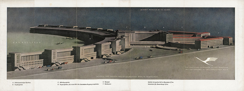 Tempelhof Airport Berlin 1937: Architectural model for Tempelhof Airport, Berlin - Image 2 of 2