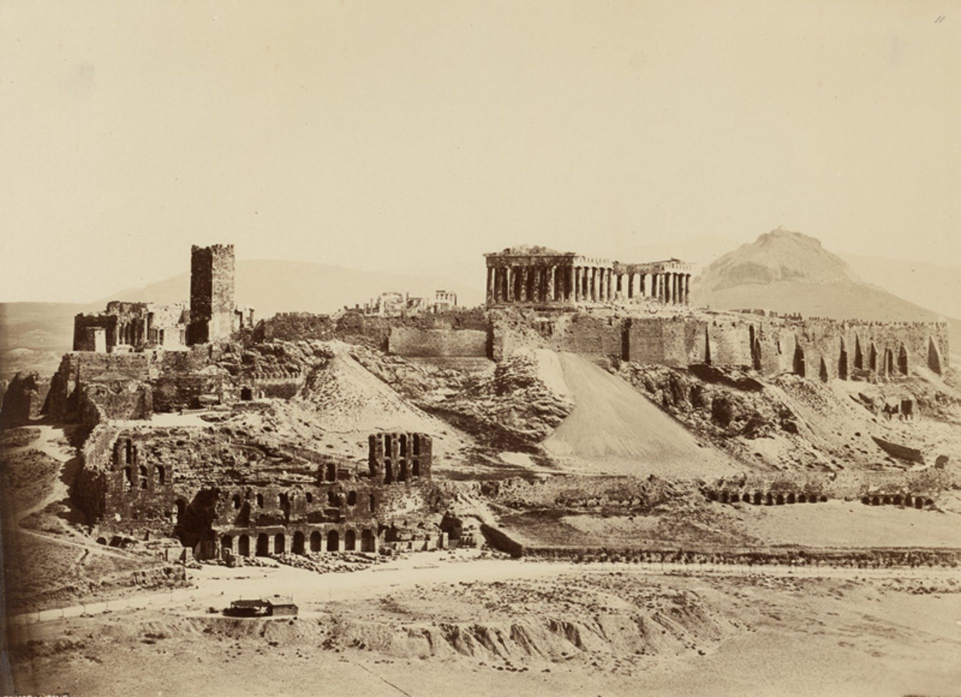 Konstantinou, Dimitrios: General view of the Acropolis and the South Slope from t...