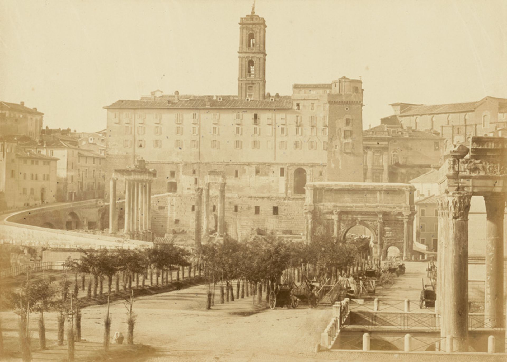 Cuccioni, Tommaso and Robert MacPhe...: Forum Romanum with the Capitol, Rome; Forum of Nerva, Ro...