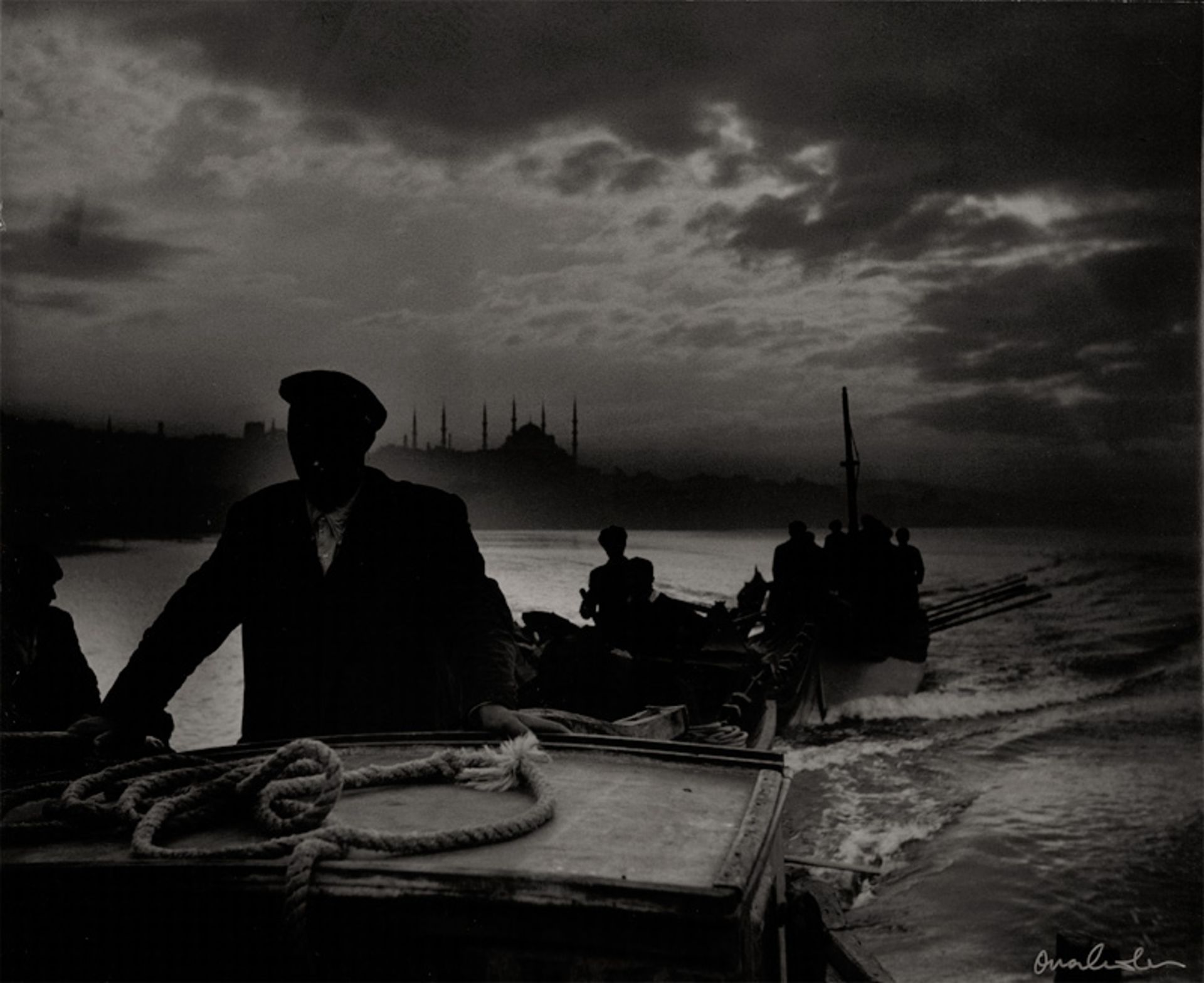 Güler, Ara: Kumkapi Fishermen Returning to Port in the First Light o...