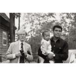 Bockris, Victor: Andy Warhol, Mohammed Jr. and Mr. Ali at Fighter's Heave...