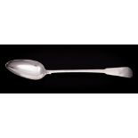 A Victorian provincial silver Fiddle pattern basting spoon, unknown maker,