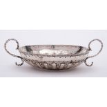 An 18th Century silver porringer, maker TK with pellet below, London,