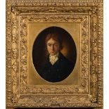 English School late 18th Century- Portrait of a young man,