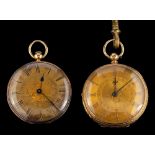 An 18 carat gold pocket watch,