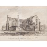 John Chessell Buckler [1793-1894]- Muchelney Abbey, Somersetshire, 'From a Sketch by J.