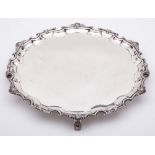 A George V silver salver, maker Adie Brothers Ltd, Birmingham,