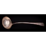 A George III silver Old English pattern soup ladle, maker Richard Crossley & George Smith IV,