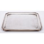 An Elizabeth II silver serving tray, maker R.