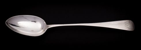 A William IV silver Old English pattern basting spoon, maker Jonathan Hayne, London, ,
