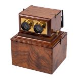 Smith Beck and Beck a 19th century rosewood and lacquered achromatic stereoscopic viewer: serial