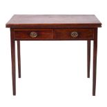 A George III mahogany card table, circa 1770,