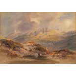 William Leighton Leitch [1804-1883]- An upland valley,:- watercolour, 23 x 33.5cm. * Provenance.