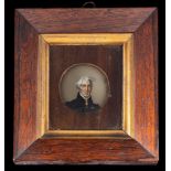 English School 19th Century- A miniature portrait of the Duke of Wellington,:- enamels on glass,