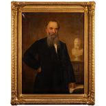 Attributed to Edmund Wodick [1817-1886]- Portrait of Robert Harlow Jnr,