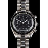 Omega, Speedmaster, an automatic stainless steel chronograph wristwatch,