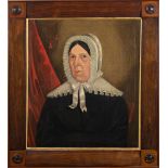 English Provincial School, early 19th Century- Portrait of Jane Holehouse, bust-length,