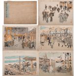 Kobayashi [Sensai] Eitaku [1843-1890] an album of woodblock prints: titled 'Seasonal activities of