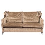 An upholstered Knole sofa by Bright's of Nettlebed, modern,