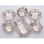 A mixed collection of silver wares,