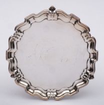 A George VI silver salver, maker Mappin & Webb, London,
