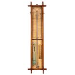 An Admiral Fitzroy barometer: having a visible tube,