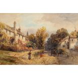 Alfred Leyman [1856-1933]- Tipton St John, near Sidmouth,:- signed bottom left watercolour, 34.