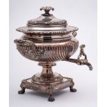 A Regency period old Sheffield Plate samovar,