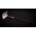 A 19th century silver toddy ladle,