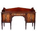 A Regency mahogany sideboard, probably Scottish, circa 1815,