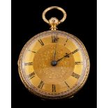 An 18 carat gold pocket watch,