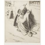 * Wilfred R E Fairclough [1907-1996]- The Spanish Beggar,:- etching,