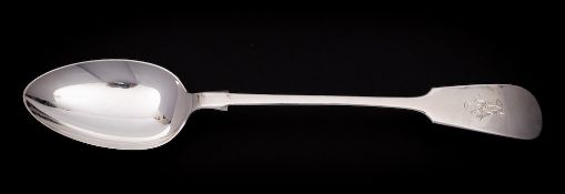 An Edward VII silver Fiddle pattern basting spoon, maker Cooper Brothers & Sons Ltd, Sheffield,