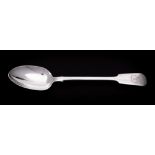 A Victorian silver Fiddle pattern basting spoon, maker Charles Lias, London,